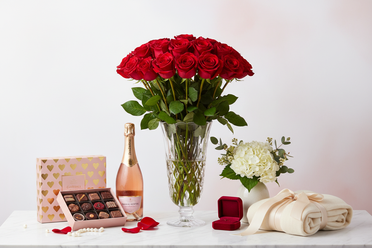 12 Rosas Rojas: El Regalo Perfecto para San Valentín 2026 en Miami