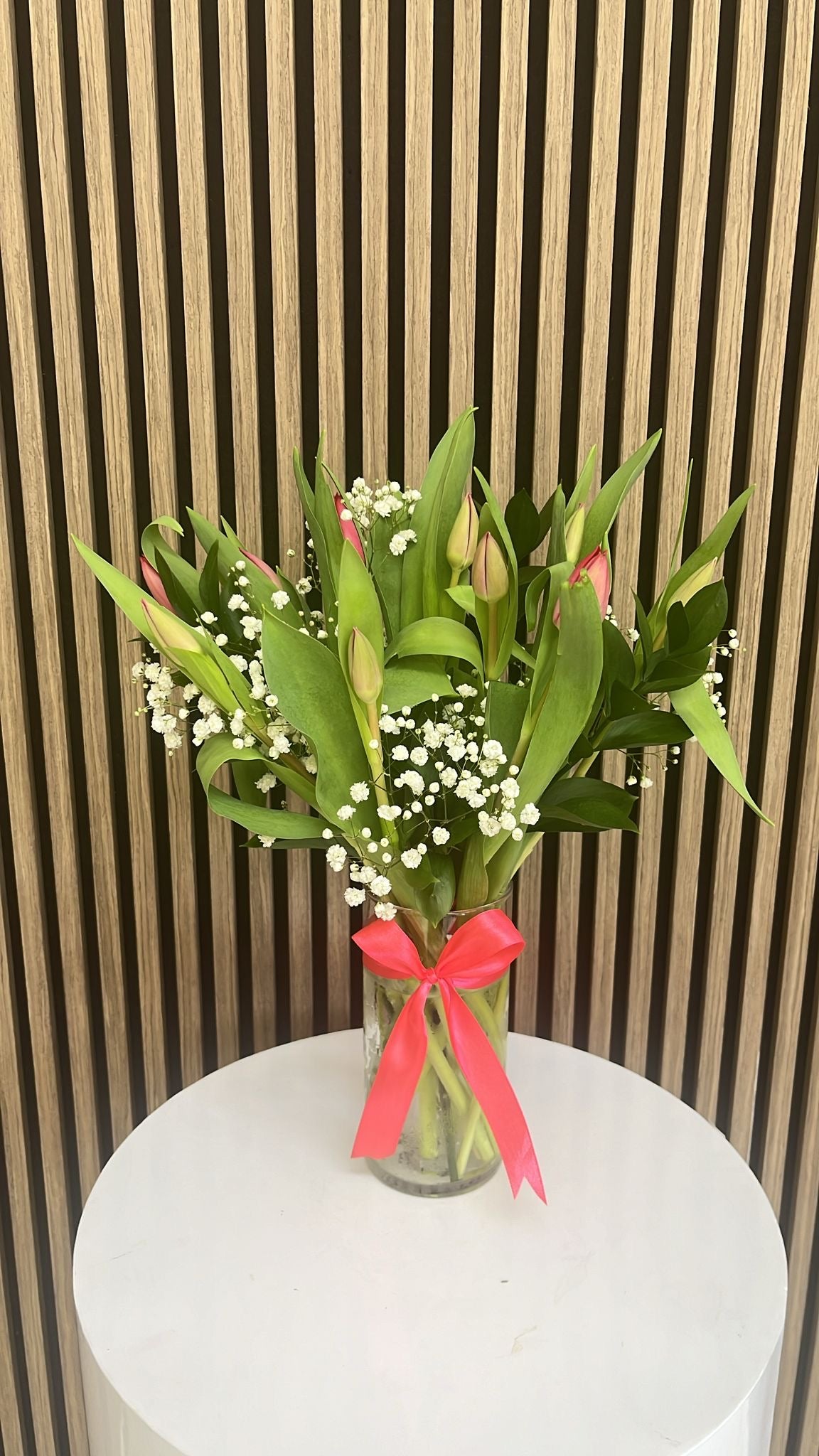 Tulipanes Jarrón Miami - 10 Flores Frescas Doral