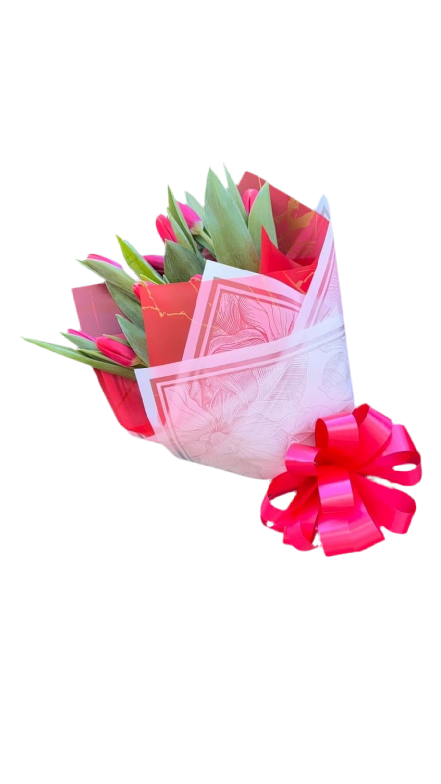 Tulipanes Rojos Miami - Ramo de Tulipanes Romántico Entrega Mismo Día Doral