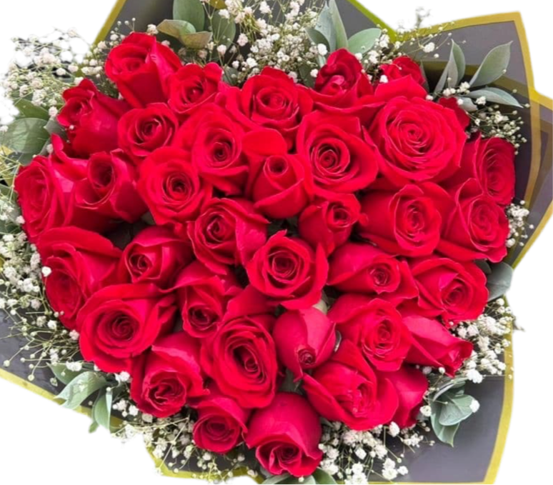 Corazón de Pasión – Ramo Floral Romántico con Envío en Doral Miami