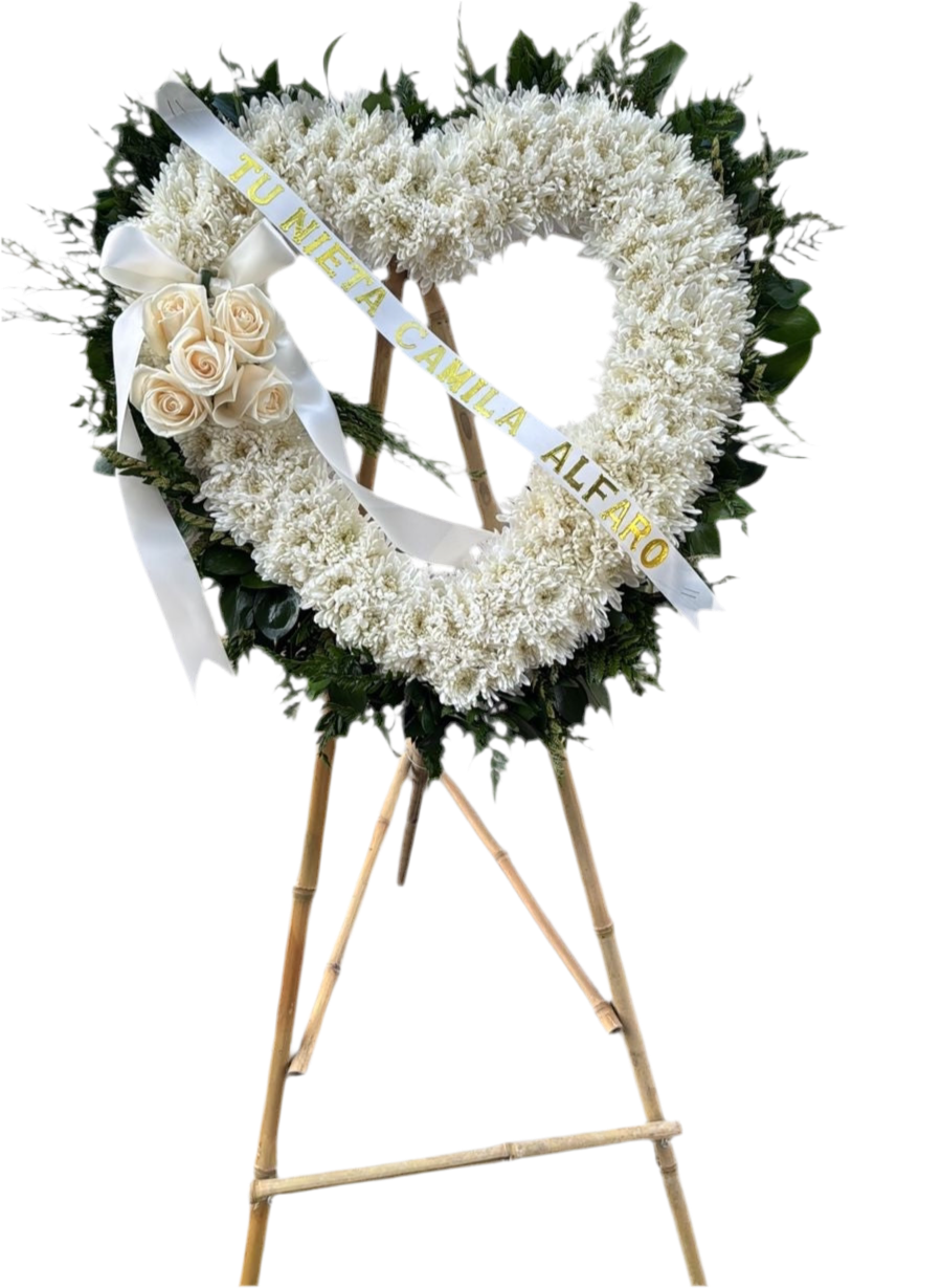 Corazon Condolencias Miami - Flores Simpatia Doral