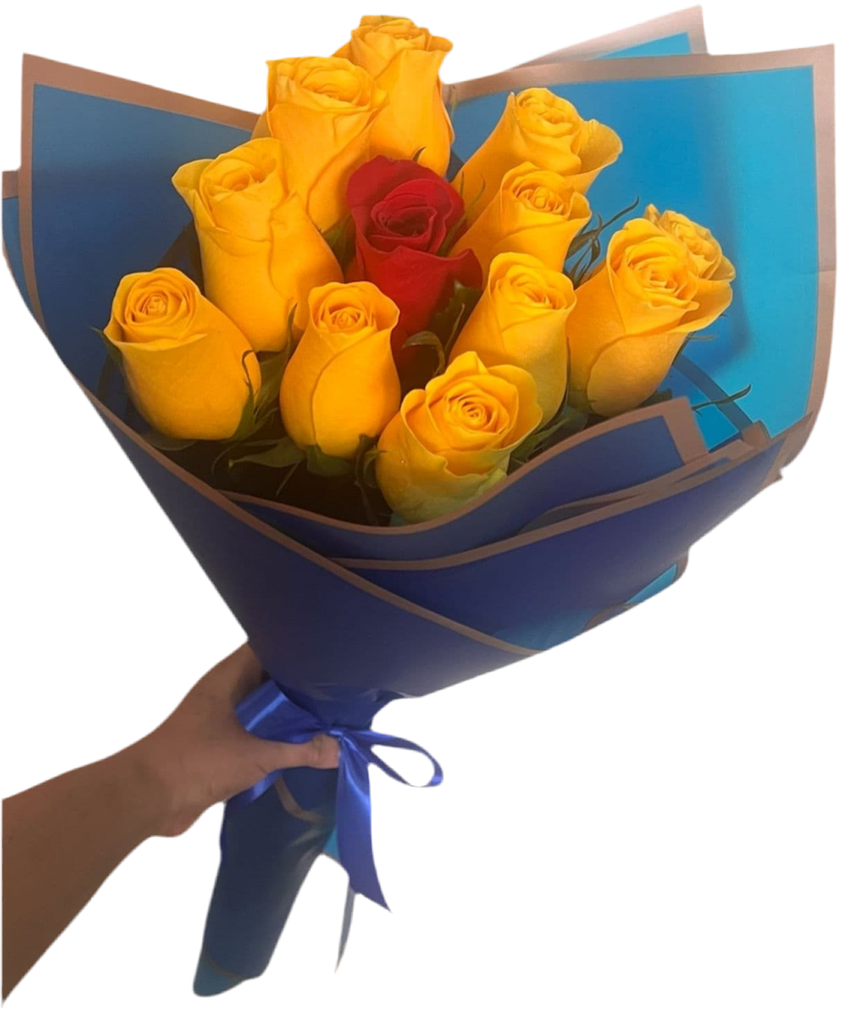Rosas amarillas y rojas perfectas para regalar en Miami. ¡Pide ahora en BouquetsFlowers.com !