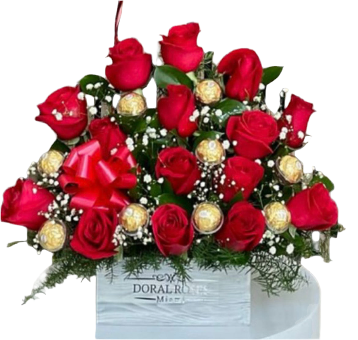 Rosas Chocolates Te Amo Miami - Combo Dulce Amor Doral