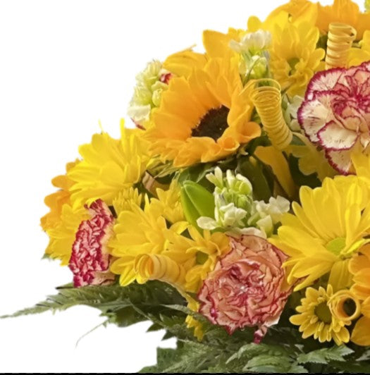 Caja de Flores Amarillas Miami - Arreglo Floral Radiante Entrega Mismo Día Doral