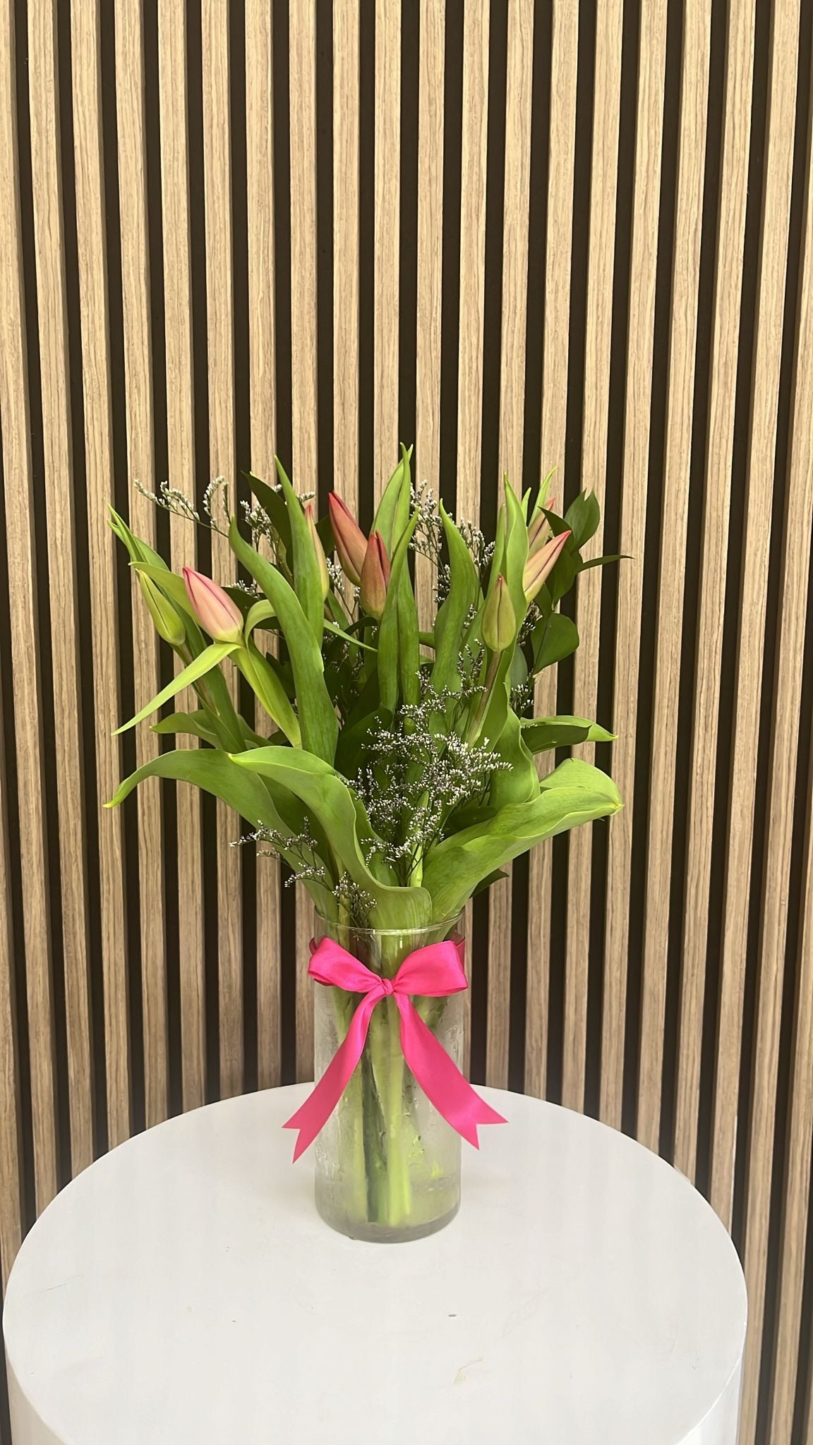 Tulipanes Jarrón Miami - 10 Flores Frescas Doral