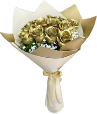Rosas Doradas – Arreglo Floral Exclusivo con Entrega en Doral Florida