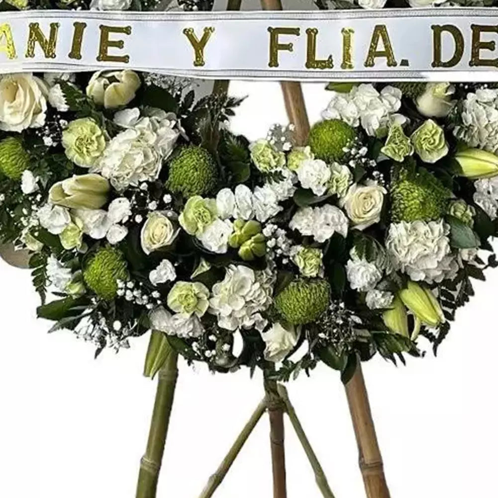 My Heartfelt Condolences is elegant and respectful flower crown, funeral arrangements and wreaths to deliver at home in funeral homes and homes in Miami, Bouquets Flowers Miami, Sympathy Flowers