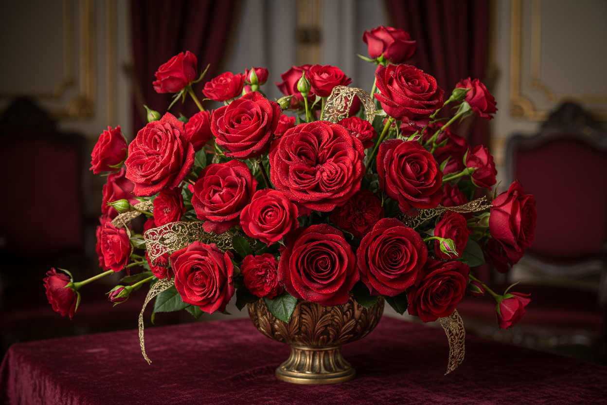 Flores para el Día de San Valentín - Rosas Rojas y Ramos Románticos Miami