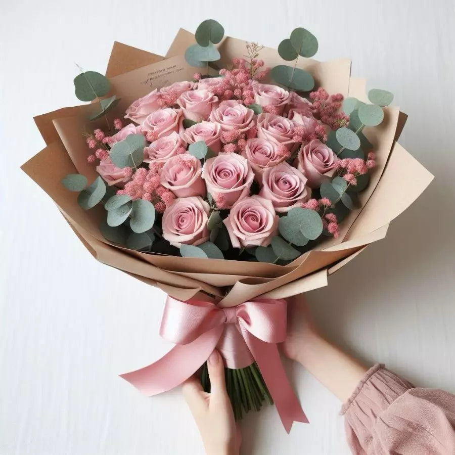 
                  
                    Bouquet Of 24 Pink Roses, elegance, Miami flower delivery, perfect for expressing love, appreciation, or simply brightening someone's day, Bouquets Flowers Miami, florist, gifts and details
                  
                