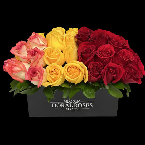 Luxury 24 Mixed Roses Box – Same Day Flower Delivery in Doral