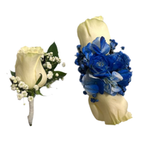 Boutonnière y Brazalette del Jardín del Éxito