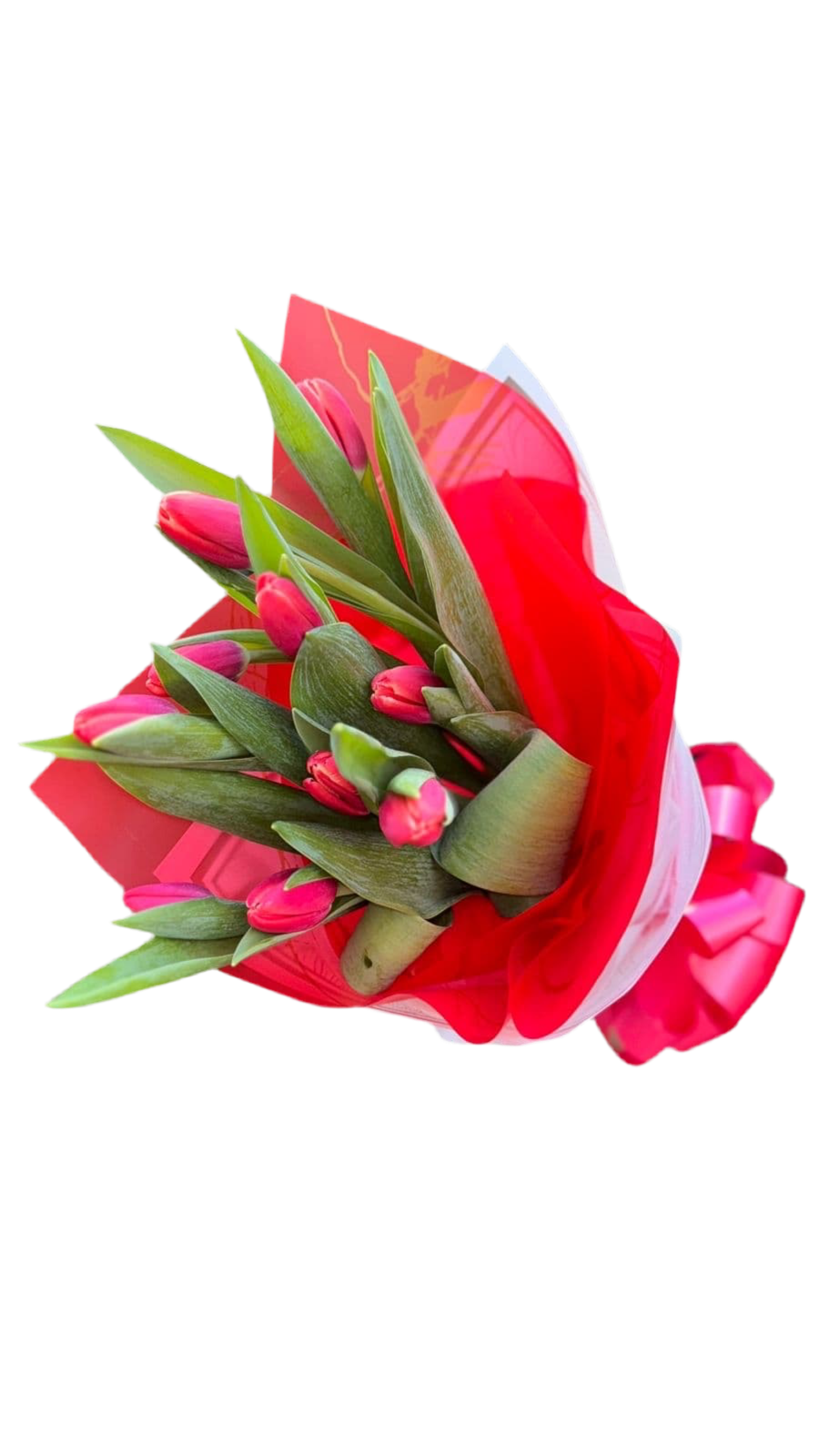 Tulipanes Rojos Miami - Ramo de Tulipanes Romántico Entrega Mismo Día Doral