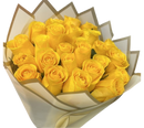 24 Rosas Amarillas Miami - Ramo de Rosas Tallo Largo Entrega Mismo Día Doral