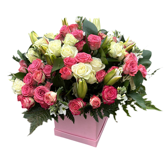 Romantic Flower Box "Sweet Embrace" – Same Day Delivery in Doral