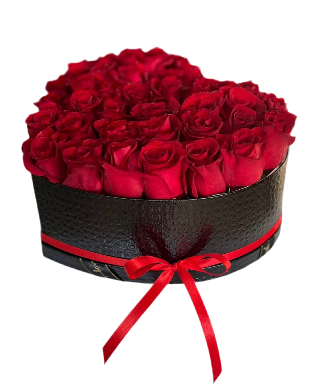 Rosas Rojas Corazon Miami - Amor Apasionado Caja Doral