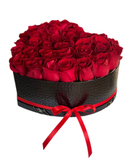 Rosas Rojas Corazon Miami - Amor Apasionado Caja Doral
