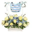 Flores para Bebé Recién Nacido Miami - Arreglo Floral Nacimiento Entrega Mismo Día Doral