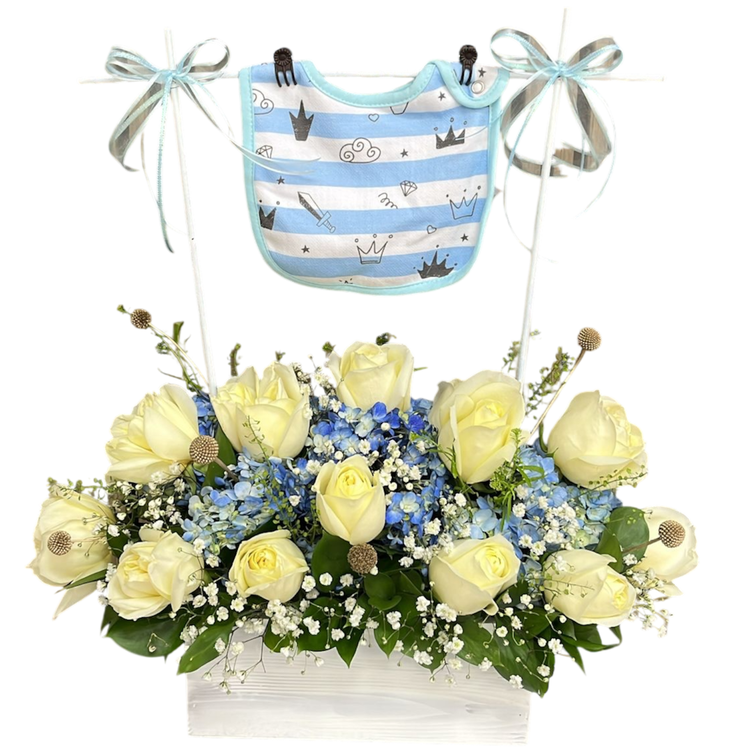 Flores para Bebé Recién Nacido Miami - Arreglo Floral Nacimiento Entrega Mismo Día Doral