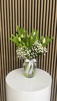 Tulipanes Jarrón Miami - 10 Flores Frescas Doral