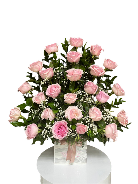 Gracia Rosa – Delicado arreglo de rosas