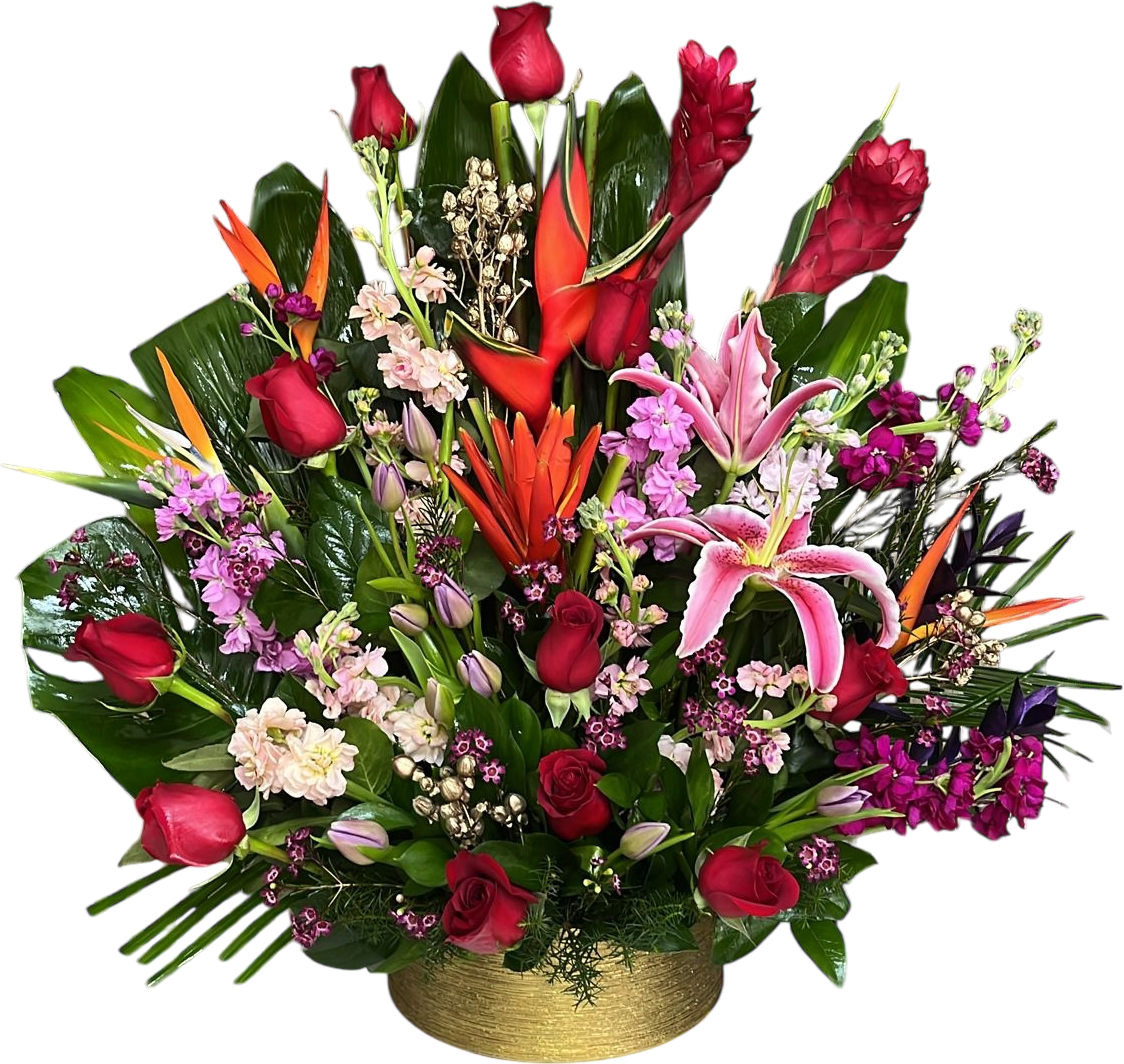 Arreglo floral exótico para mamá