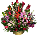 Arreglo floral exótico para mamá