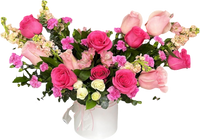 Caja de Flores para Mujer Miami - Arreglo Floral Elegante Entrega Mismo Día Doral