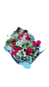Ramo Mixto Romántico Miami - Bouquet de Rosas y Lirios Entrega Mismo Día Doral