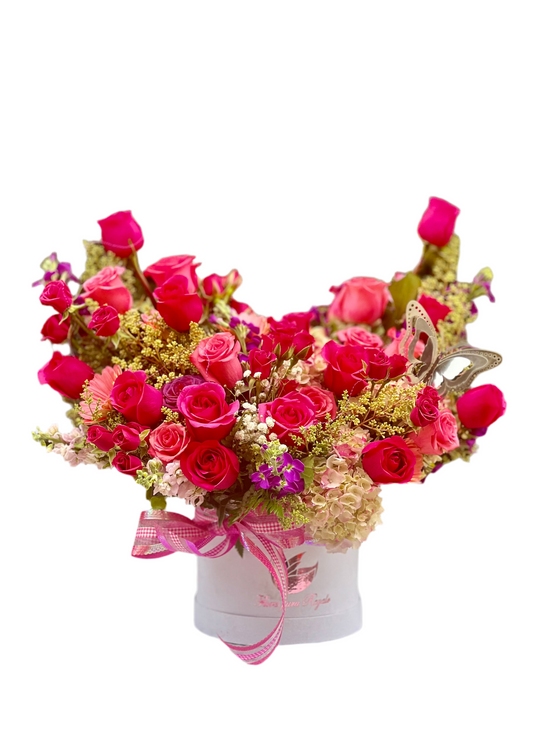 Rosas Alegria Tenerte Miami - Caja Lujo Gratitud Doral