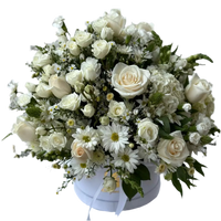 Flores Blancas En Caja
