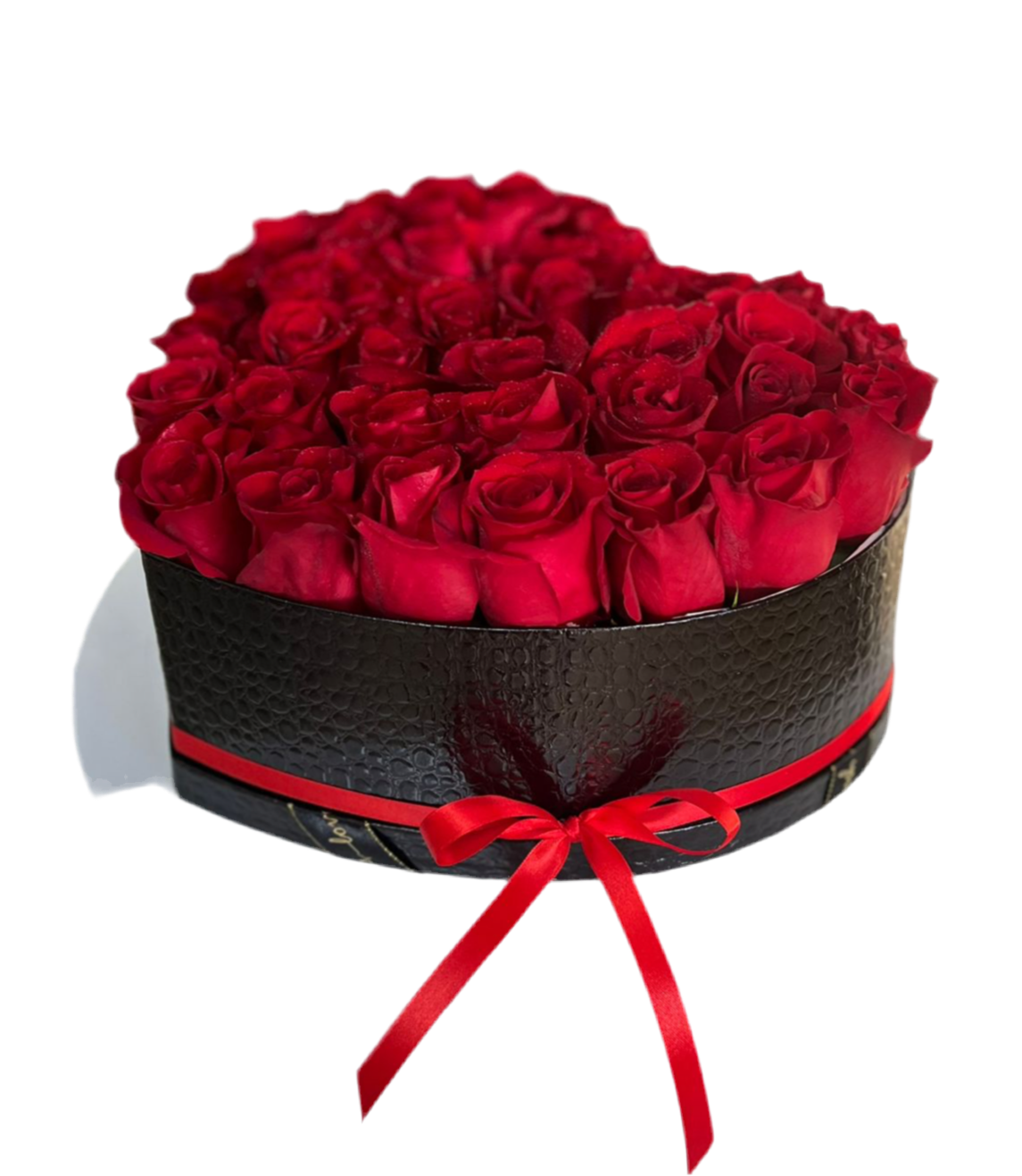 Rosas Rojas Corazon Miami - Amor Apasionado Caja Doral