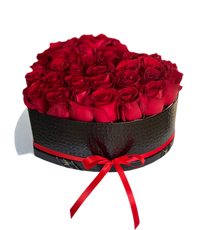 Rosas Rojas Corazon Miami - Amor Apasionado Caja Doral