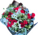 Ramo Mixto Romántico Miami - Bouquet de Rosas y Lirios Entrega Mismo Día Doral