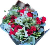 Ramo Mixto Romántico Miami - Bouquet de Rosas y Lirios Entrega Mismo Día Doral