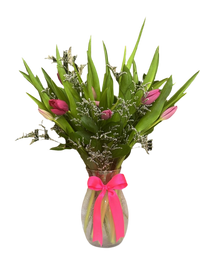 Tulipanes Jarrón Miami - 10 Flores Frescas Doral