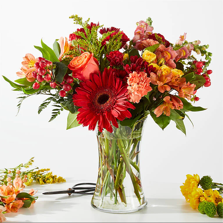 
                  
                    Autumn Joy, Special Flowers In Vase, Gift For Any Occasion. Deluxe
                  
                