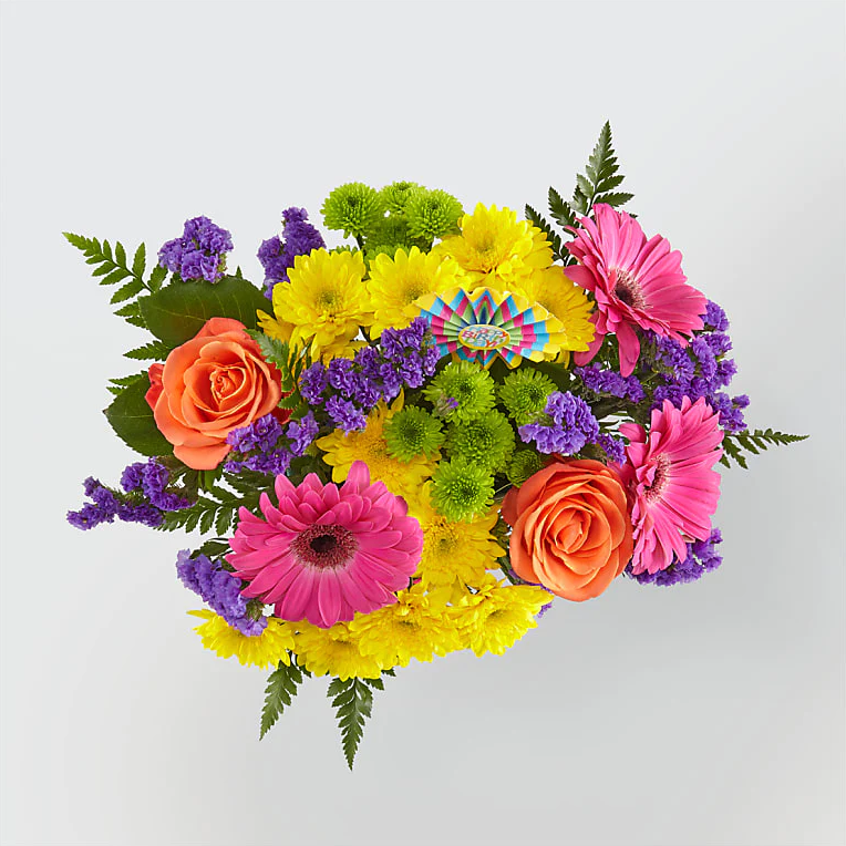 Bouquets Flowers Miami, Brights Birthday Bouquet, Special Flowers In Box, Flowers And Gift For Any Occasion. Small