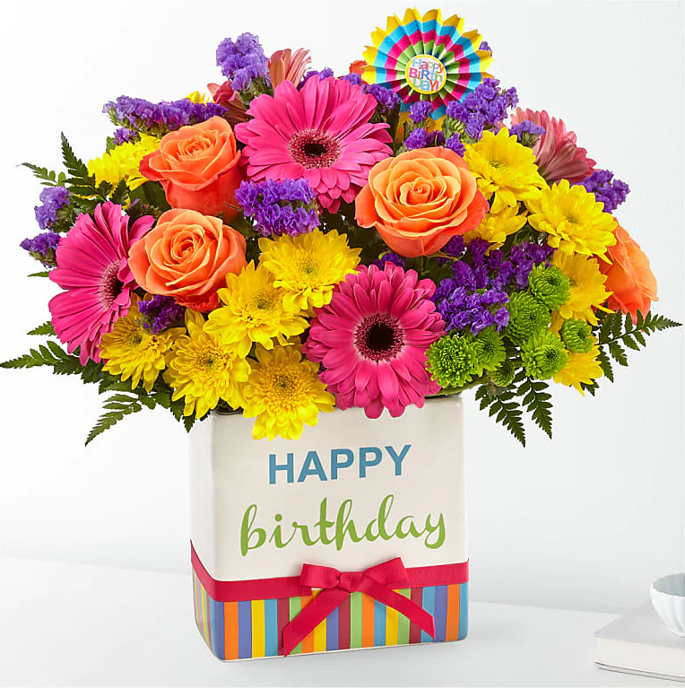 
                  
                    Bouquets Flowers Miami, Brights Birthday Bouquet, Special Flowers In Box, Flowers And Gift For Any Occasion. Deluxe
                  
                