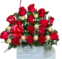 Rosas Chocolates Te Amo Miami - Combo Dulce Amor Doral
