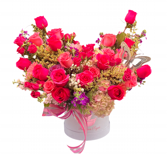 Rosas Alegria Tenerte Miami - Caja Lujo Gratitud Doral