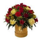 Pasión Dorada - Caja de Flores Premium con Tonos Dorados y Elegantes 