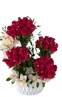 Rosas Verdadero Amor Miami - Arreglo Romantico Elegante