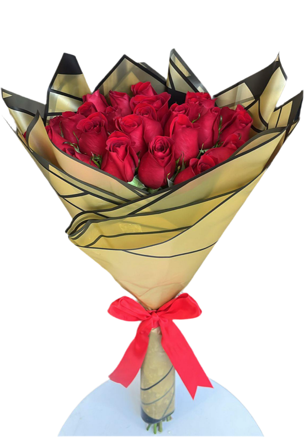 Sorprende con un bouquet de 25 rosas impecables. En BouquetsFlowers.com entregamos el mismo día en Doral y coordinamos tu entrega en Miami.