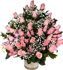 Rosas Rosadas / Blancas o mixtas Miami - Bouquet Exclusivo Feliz Doral