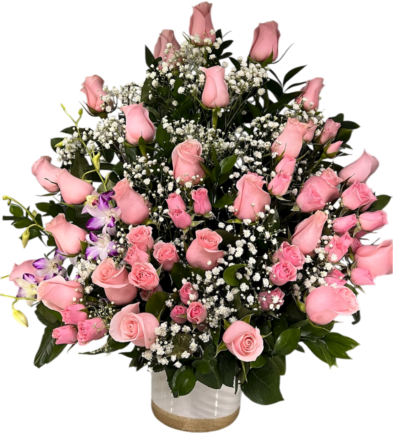Rosas Rosadas / Blancas o mixtas Miami - Bouquet Exclusivo Feliz Doral