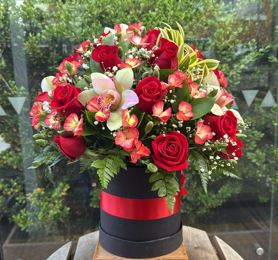 Flores Cumpleanos Miami - Arreglo Caja Regalo Doral