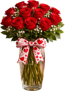12 Rosas Rojas Día de San Valentín