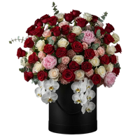 luxury roses and orchids arrangement brickell flower delivery