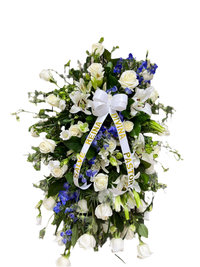 May these flowers bring peace and solace to your heart as you say goodbye to your loved one. May they rest in peace.