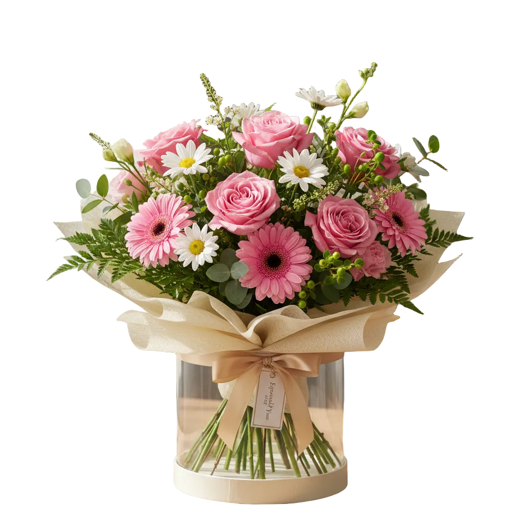 Arreglo Premium Día de la Mujer - Rosas y Gerberas Miami